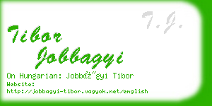 tibor jobbagyi business card